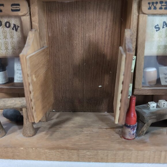 Last Chance Saloon Vintage Wood Storefront Wall Decor Hanging Old West Building - Picture 5 of 14